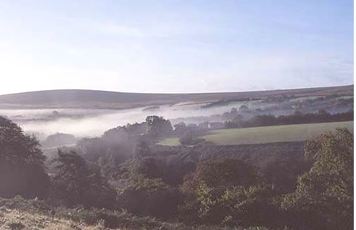 Mist over Exmoor Valleys